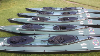 Mick Dawson's Cockleshell Endeavour DW NERIS Valkure-2 kayaks