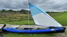 Neris Smart PRO S kayak with Neris Genaker Sail rig
